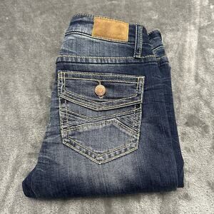 Daytrip Virgo Tailored Boot‎ Cut Jeans Women’s 25L Blue Stretch Denim